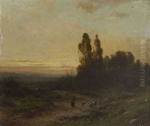 Abendliche Baumlandschaft