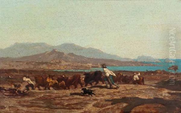 Vue De Marseille, Prise Des Aygalades, Un Jour De Marche (study) - view 1