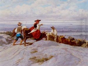 Le Retour Du Troupeau by Emile Loubon