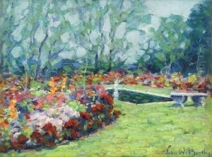 Garden In Spring by John William Bentley
