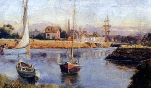 Courseulles, Le Port by Paul Louchet