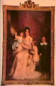A Portrait Group by William Mouat Loudan