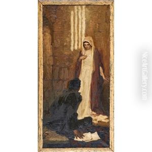 Gentleman Seated Before A Woman