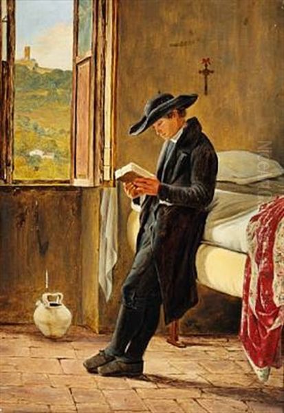 Den Laesende Abate (after Martinus Rorbye) - view 1