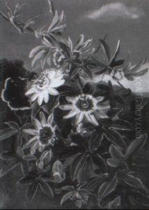 Stilleben Mit Biedermeierstrauschen (manner Of I.l Jensen) by Louise (Queen of Denmark)