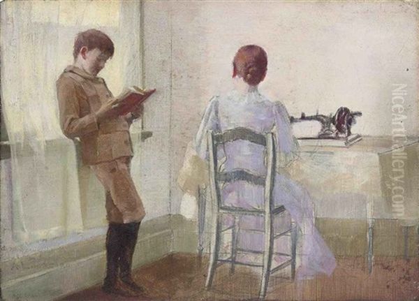 Study Of The Artist's Wife And Son - view 1