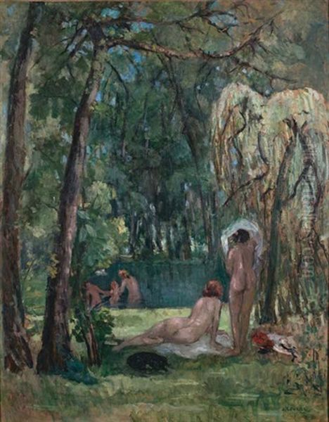 Baigneuses En Sous-bois - view 1