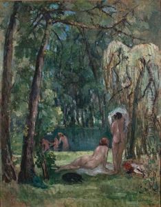 Baigneuses En Sous-bois by Jeanne Lourier