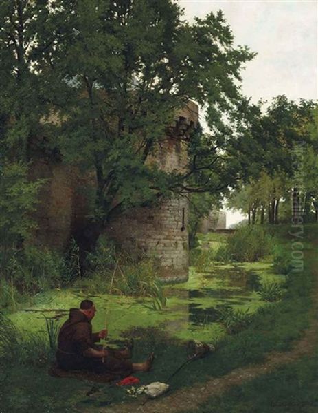 Fishing In The Castle Moat - view 1