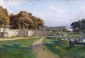 Vue De Versailles A La Piece D'eau Des Suisses by Louis Auguste Georges Loustaunau