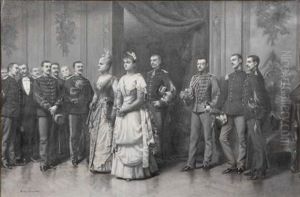 La Presentation Au Premier Bal by Louis Auguste Georges Loustaunau