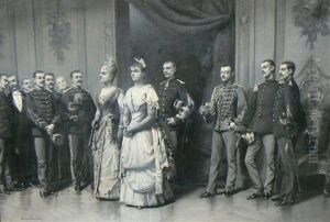 L'arrivee Au Bal by Louis Auguste Georges Loustaunau