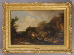 European Landscape With Mill by Philip James de Loutherbourg