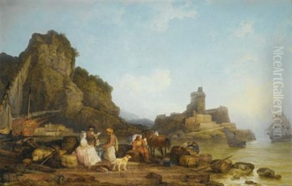 A Sea Port In The Levant, Morning - view 1
