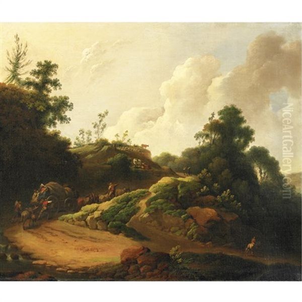 Waggoners On A Road - view 1
