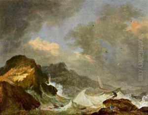 Felsenkuste Im Seesturm by Philip James de Loutherbourg