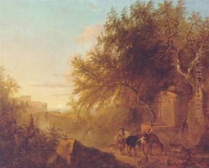 Italianate Landscape With Travellers At A Well Italianate Landscape With Travellers At A Well