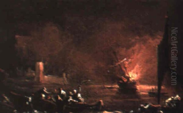 Incendie Sur La Lagune - view 1