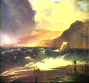 Sturm An Der Kuste by Philip James de Loutherbourg