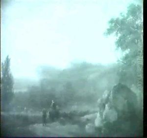 Paysage De Riviere En Italie by Philip James de Loutherbourg