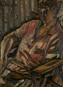 Berthe Loutreuil In The Chair by Maurice Albert Loutreuil