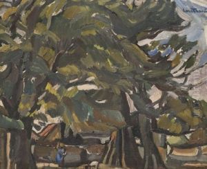 Les Grands Arbres - Senegal Ou Guinee by Maurice Albert Loutreuil