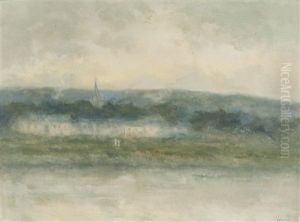 Oissel Au Crepuscule by Maurice Louvrier