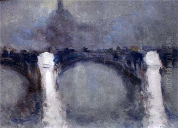 Pont A Rouen, Effet De Brume - view 1