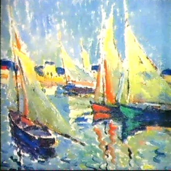 Voiliers Sur La Seine - view 1