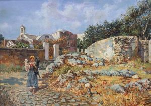 Pastorella A Capri by Augusto Lovatti