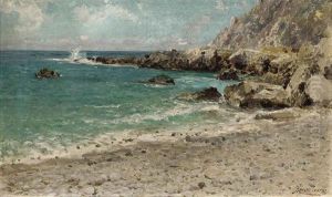 Breaking Waves On The Capri Coast by Augusto Lovatti