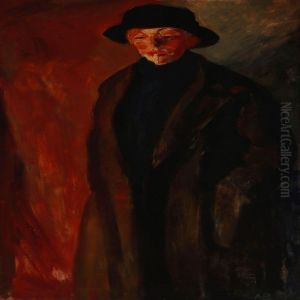 Woman With Cigarette by Axel Bentzen