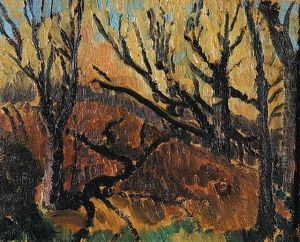 Trees And Shadows Autumn by Kenneth Loveless