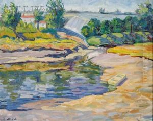 Waterfall, Ogunquit, Maine by Katherine Adams Lovell