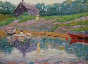 Headed For The Lake, Possibly A View Of Ogunquit by Katherine Adams Lovell