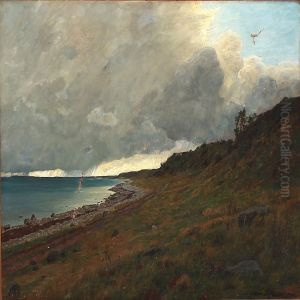 Thunderstorm Over A Coast