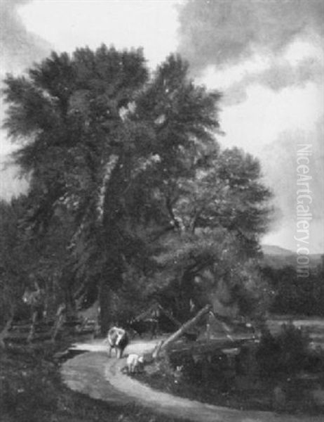 Livestock Crossing A Bridge - view 1