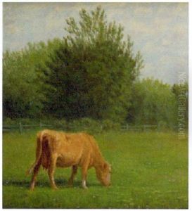 Cow Grazing by Clinton Loveridge