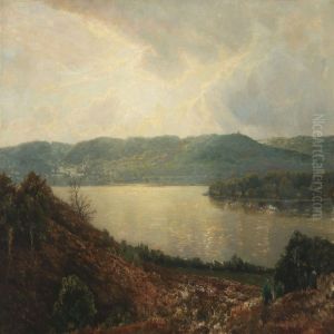 Scenery At Himmelbjerget by Fritz Johannes Bentzen-Bilkvist