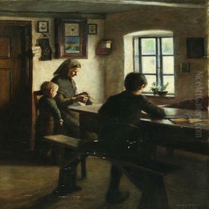 Interior by Fritz Johannes Bentzen-Bilkvist