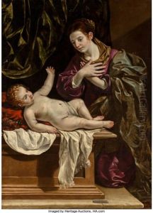 The Virgin Mary Adoring The Christ Child The Virgin Mary Adoring The Christ Child