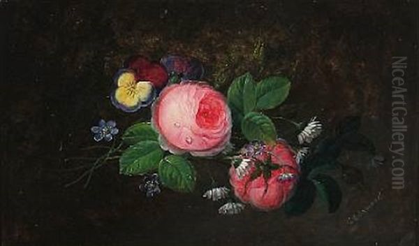 Still Life With Rosers And Pansies - view 1