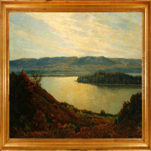 A Danish Moor Landscape by Fritz Johannes Bentzen-Bilkvist