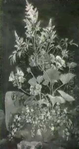 Spirea, Pelargonier Og Klokke-formede Blomster by Christine Marie Lovmand