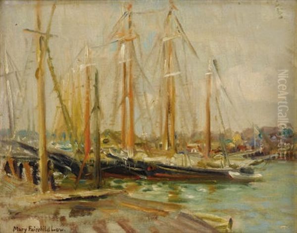 Docked Sailboats - view 1