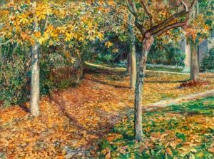 Carpet Of Leaves, Giverny by Will Hicock Low