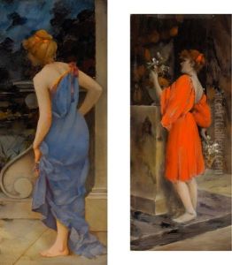 Gegenstucke: Zwei Klassische Schonheiten by Charles Frederick Lowcock