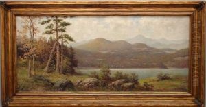 Hudson River Valley Landscape by Milton H. Lowell