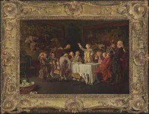 Heitere Herrenrunde by Wilhelm Loewith