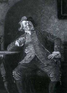 Fideler Raucher by Wilhelm Loewith